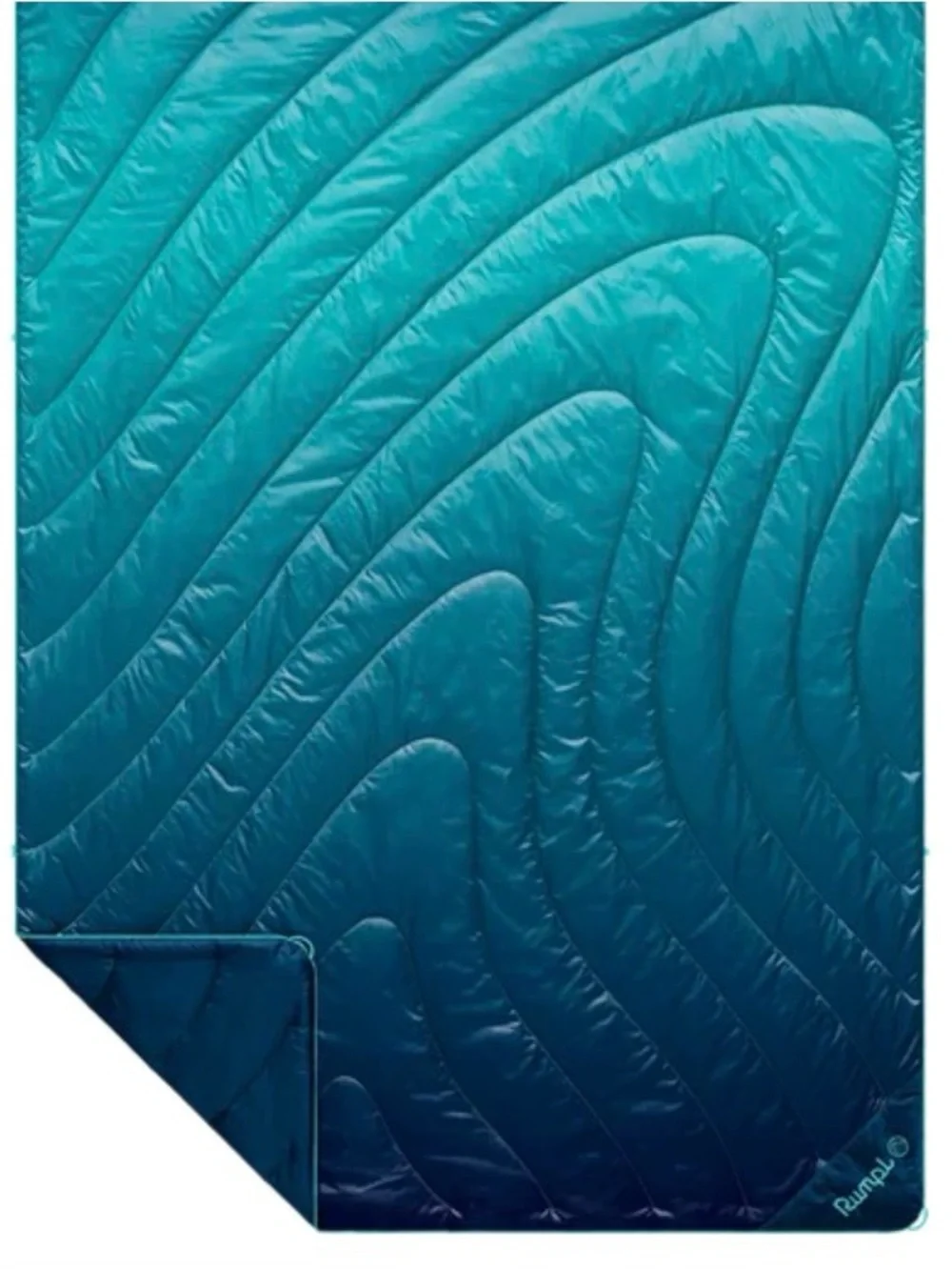 Rumpl Puffy Blanket Ocean Fade Quilted Comforter 52x75